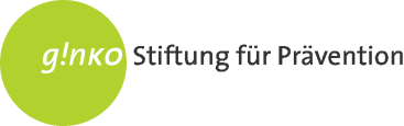 Logo der ginkgo Stiftung für Prävention in klarer, moderner Schrift.